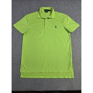 Polo Ralph Lauren Men’s Performance Polo Shirt Yellow Short Sleeve Size Medium